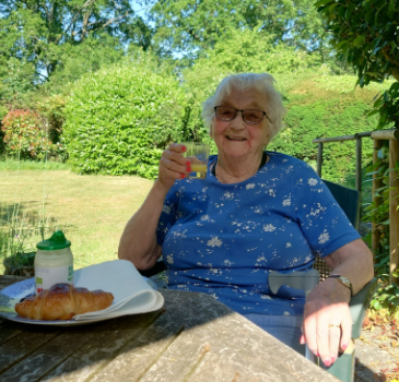 Enjoying life in the garden