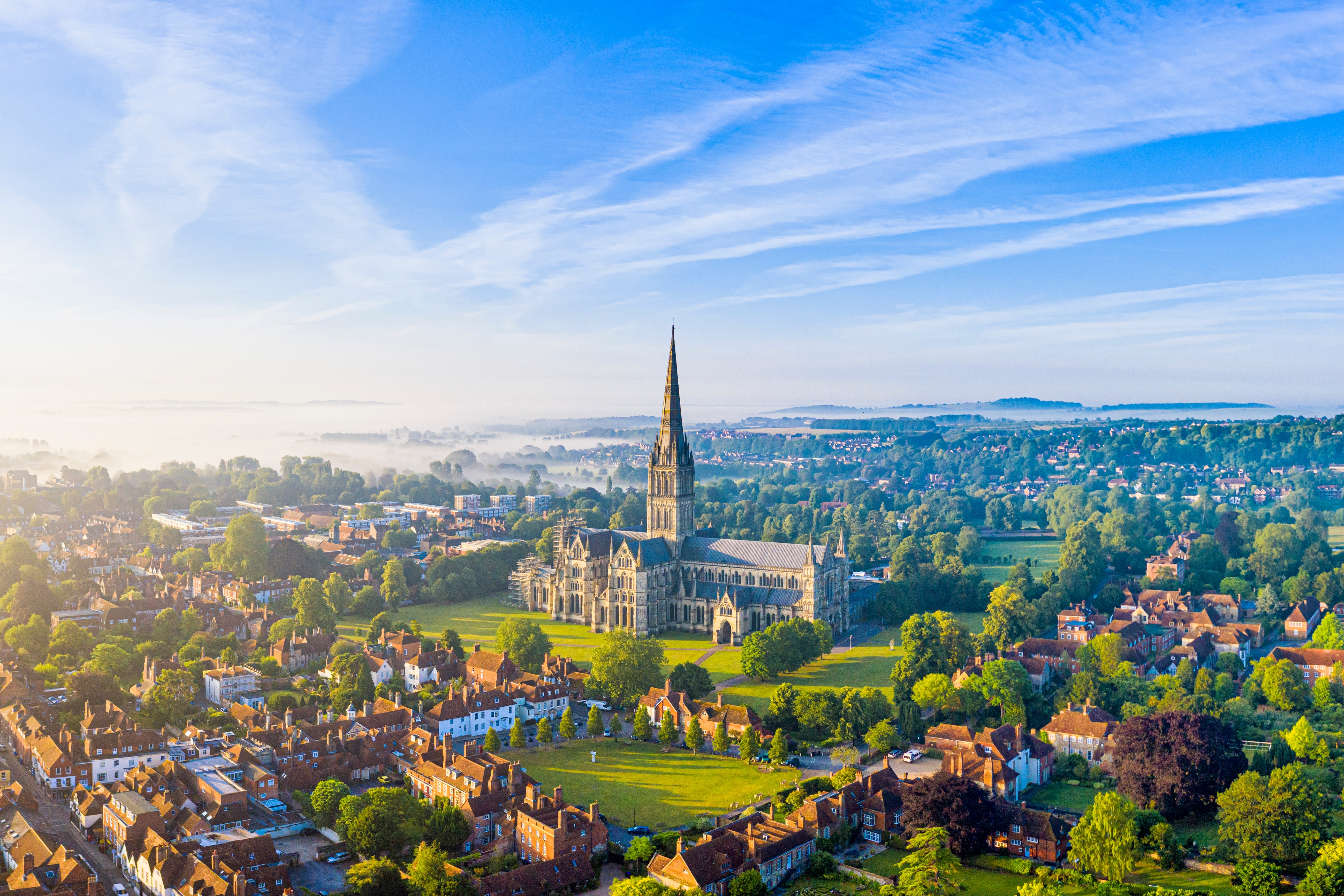 Bird's eye view of Salisbury City