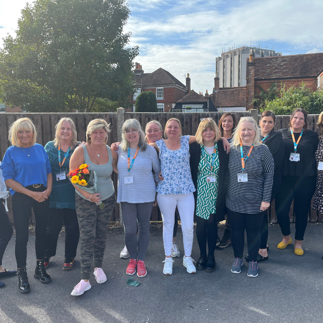 Group of women smiling