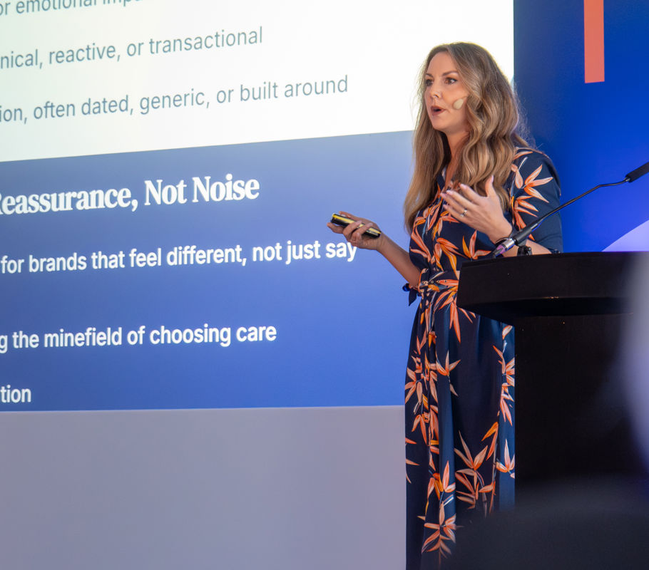 heather delivers address at conference