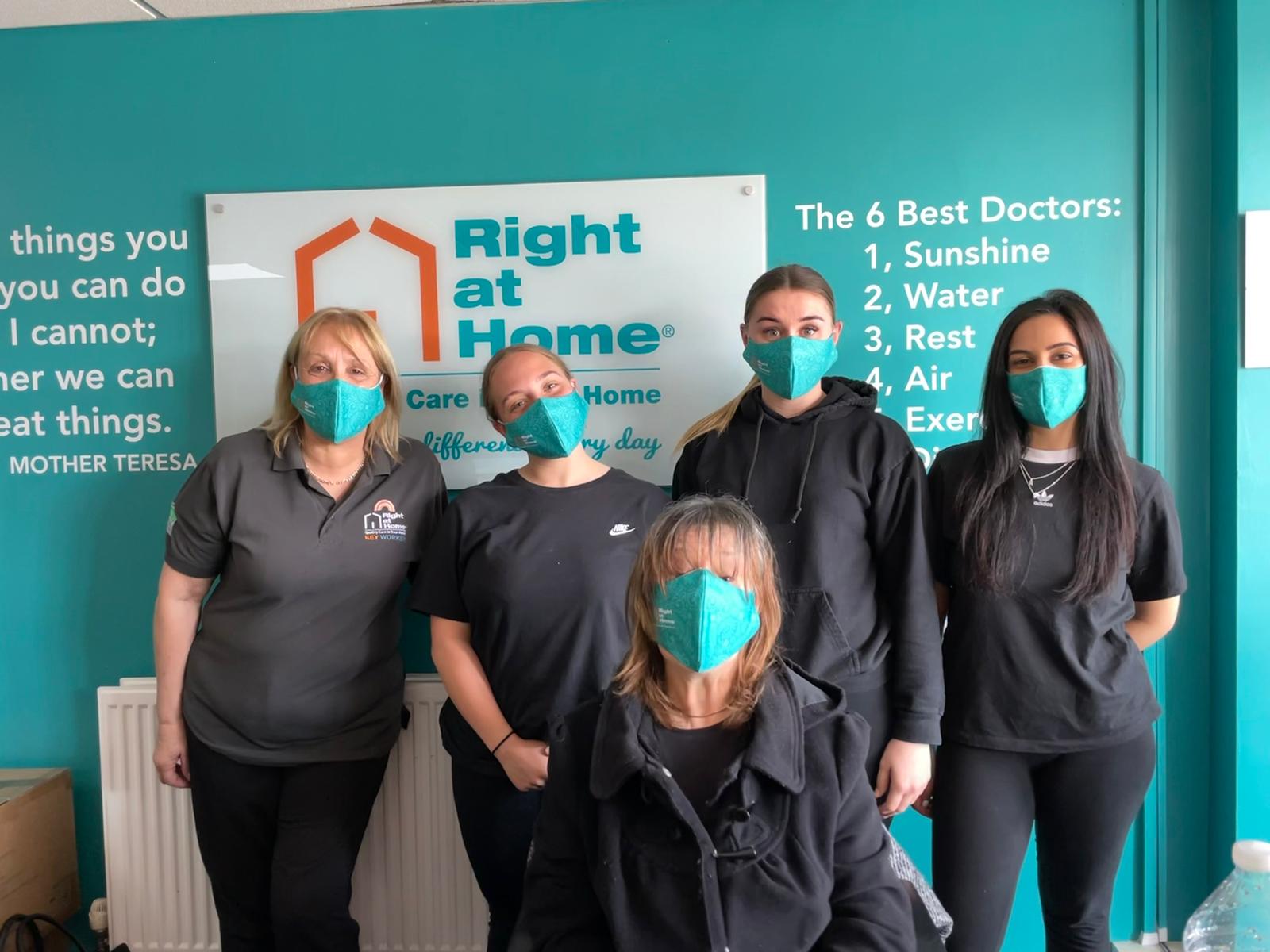 Right at Home staff group photo