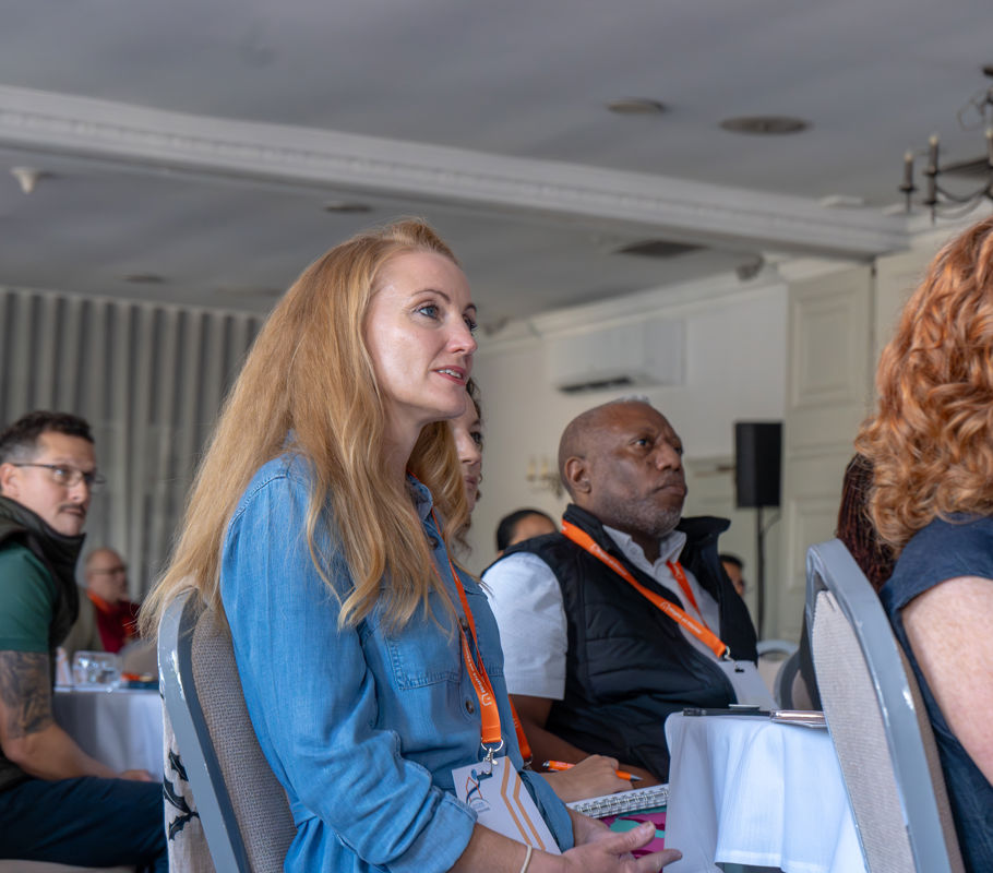 franchise owners watch and enjoy talks at Right at Home conference