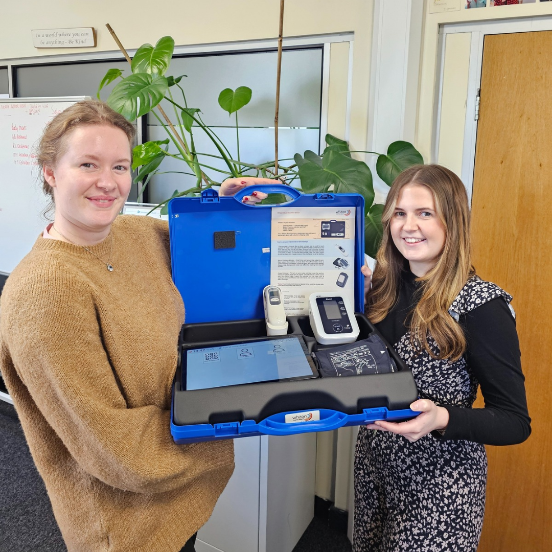 Billie and Safia with Whazn Kit