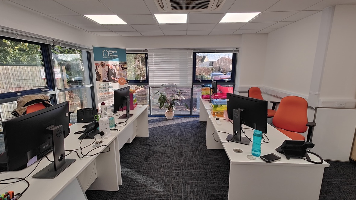 Right at Home Salisbury & Andover's new office space in Old Sarum.