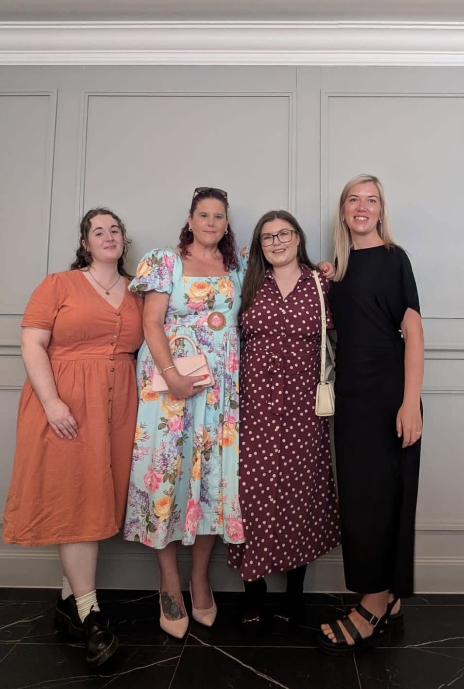 Sasha, Steph, Charlotte and Holly at the Social Care Wales Accolades 2026 on behalf of Right at Home