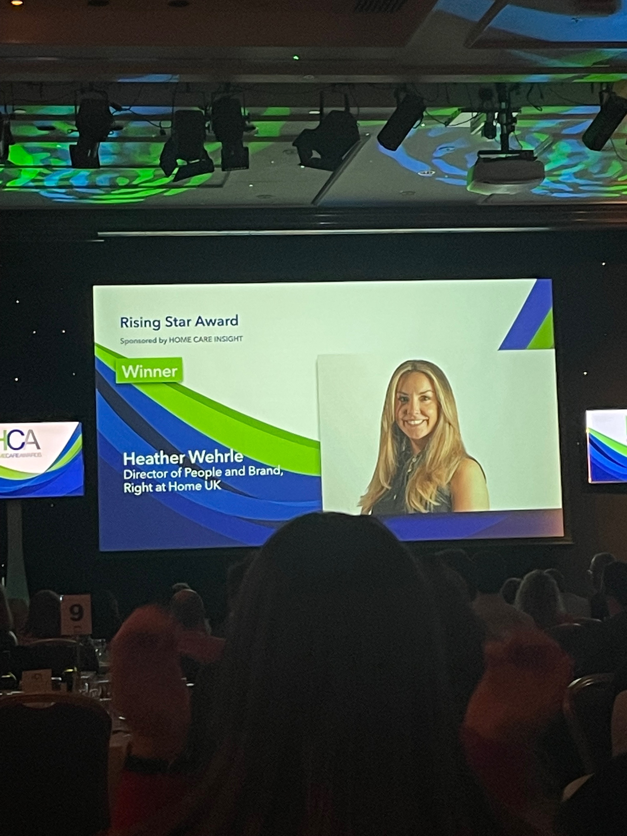 Right at Home Director Heather was crowned Rising Star at the Home Care Awards