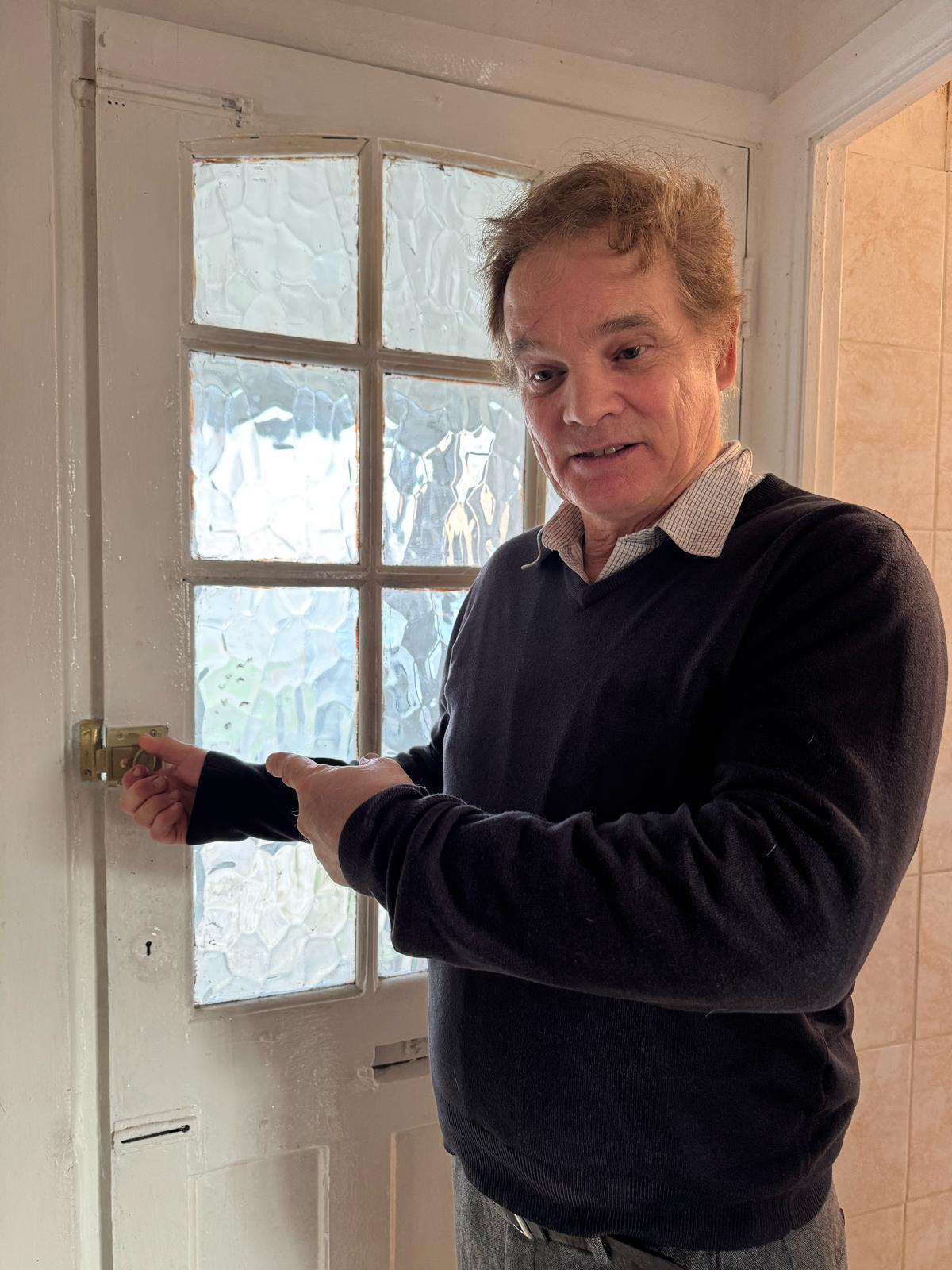 Right at Home Portsmouth's Client who has suffered from a brain injury, has regained independence but fixing lock